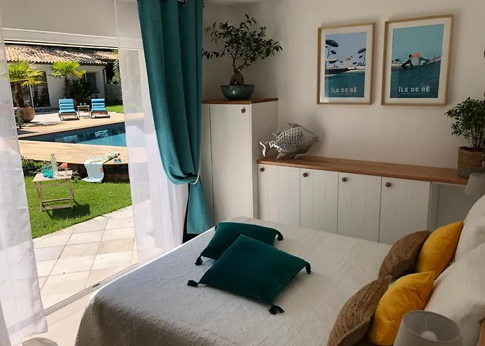 Guest house La Maison De La Dune: Beachfront Oasis With Jacuzzi And Heated Pool La Couarde-sur-Mer