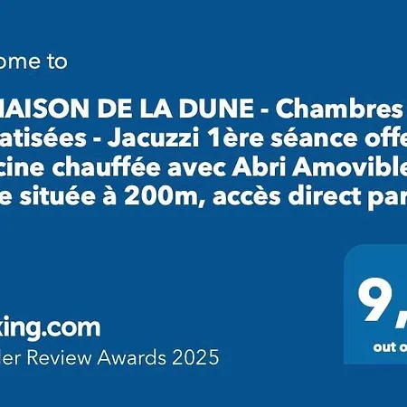 La Maison De La Dune - Climatisees - Jacuzzi 1ere Seance Offerte - Piscine Chauffee Avec Abri Amovible - Situee A 200m, Acces Direct Par Le Bois 招待所 拉考德索梅