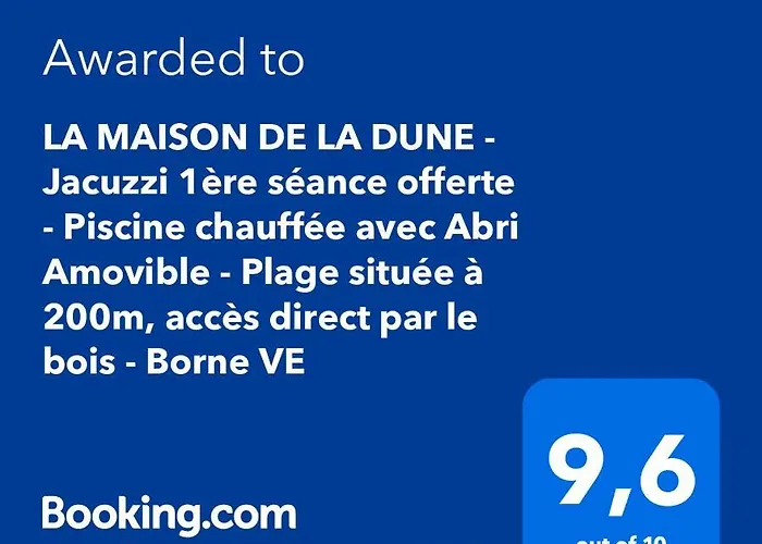 Casa de hóspedes La Maison De La Dune - Climatisées - Jacuzzi 1ère Séance Offerte - Piscine Chauffée Avec Abri Amovible - Située à 200m, Accès Direct Par Le Bois 5*